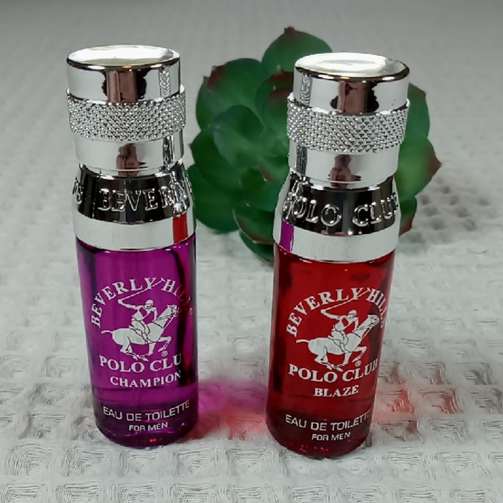 NWOT Beverly Hills Polo Club EU De Toilette For Men Blaze & Champion Spray